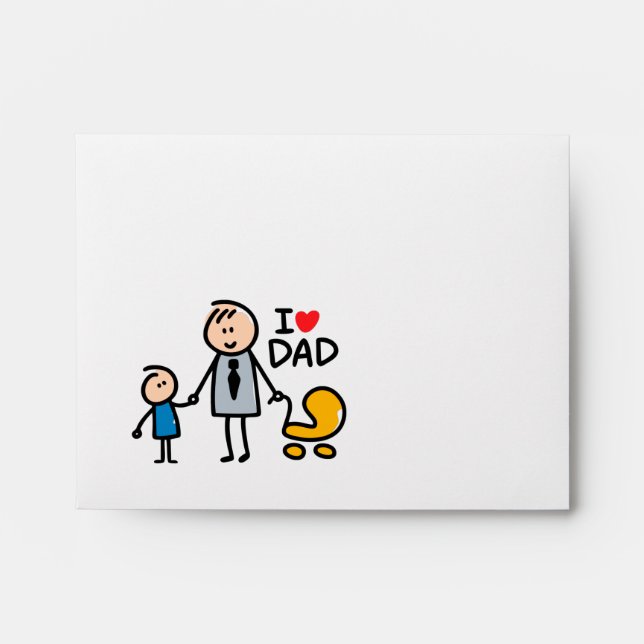 Love Daddy print Envelope (Front)