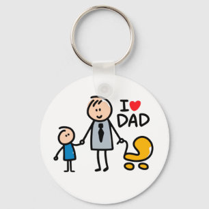 Love Daddy print Keychain