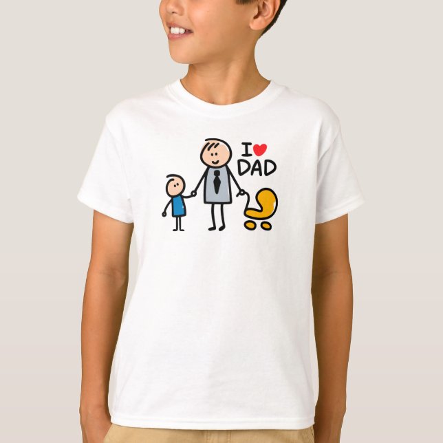 Love Daddy print T-Shirt (Front)