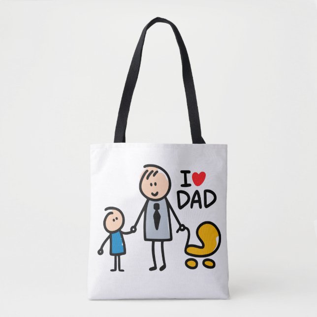 Love Daddy print Tote Bag (Front)
