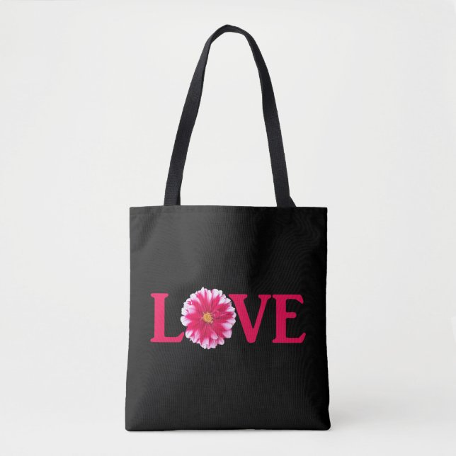 Love Dahlia Tote Bag (Front)