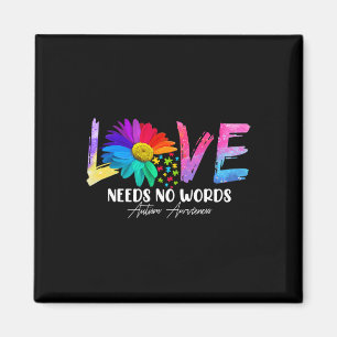 Love Daisy Autism Awareness Needs No Words Magnet