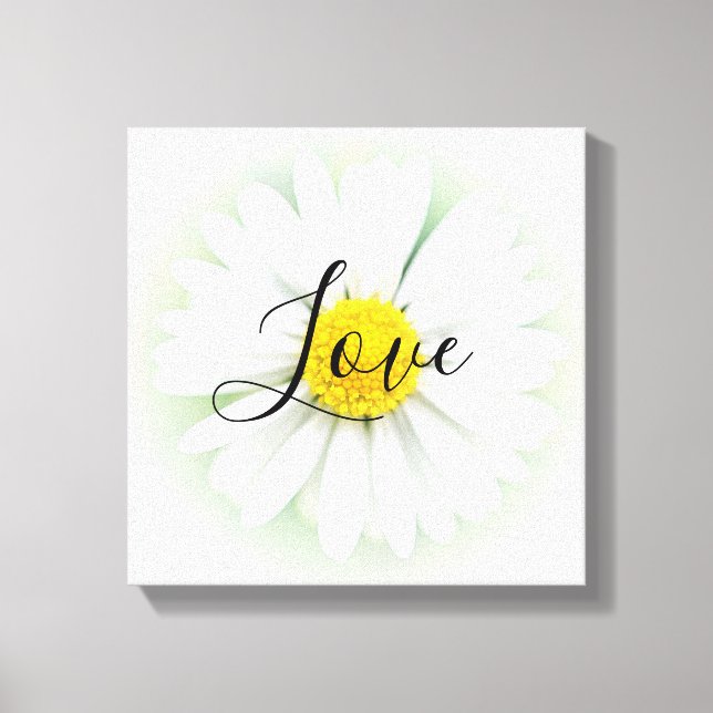 Love Daisy Canvas Print (Front)