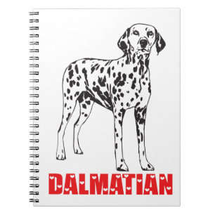 Love Dalmatian Puppy Dog - Spotted Fire Dog Notebook