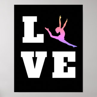 Love Dance | Colourful Dancer Poster