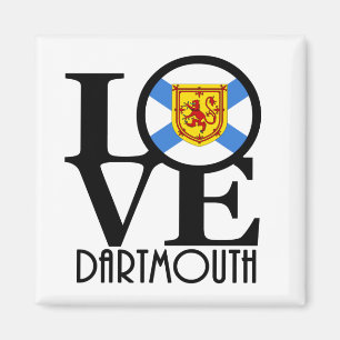 LOVE Dartmouth Nova Scotia Magnet