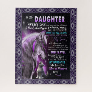 Love Daughter   Letter To My Daughter Love For You Jigsaw Puzzle