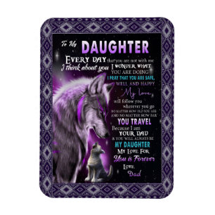Love Daughter   Letter To My Daughter Love For You Magnet