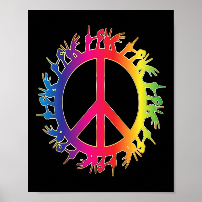 Love Deaf Peace Sign Language Hand Talking Teacher (Front)