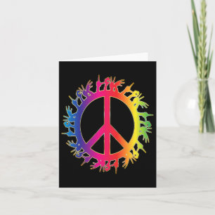 Love Deaf Peace Sign Language Hand Talking Teacher Card