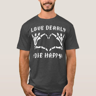 Love Dearly Skeleton Hand Heart Pastel Goth Valent T-Shirt