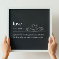 Love Definition Swans (Black)