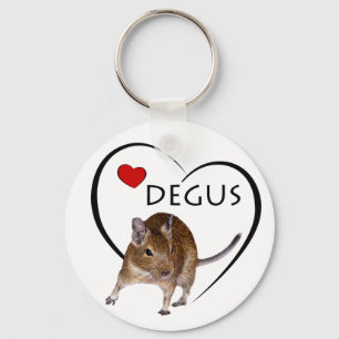 Love Degus Keyring