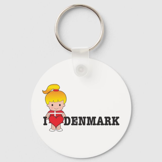 Love Denmark Keychain (Front)