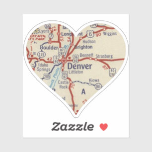 Love Denver Vintage Map