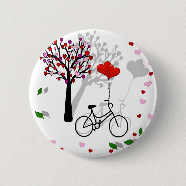 Love design 2 inch round button (Front)