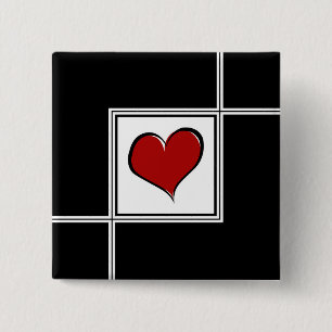 Love design 2 inch square button