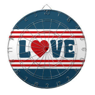 Love design dartboard