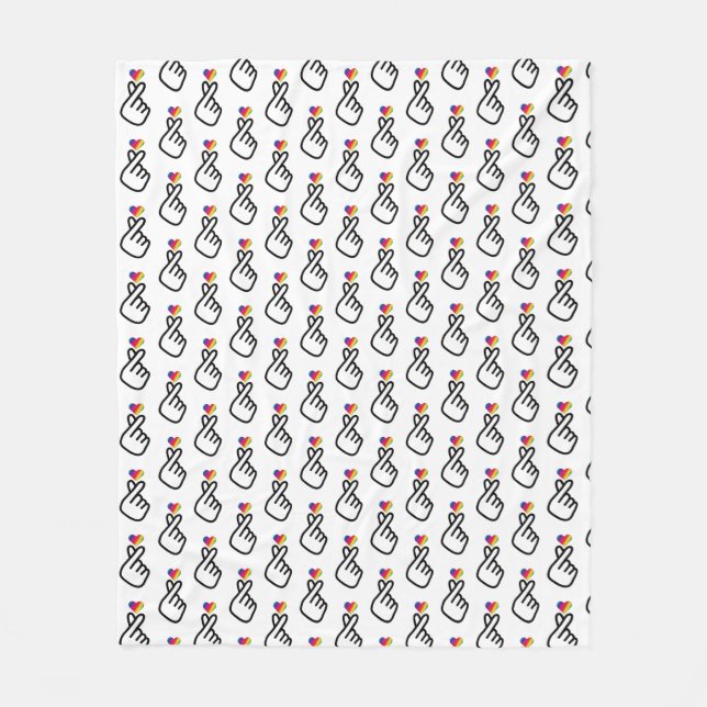 LOVE DESIGN FLEECE BLANKET (Front)