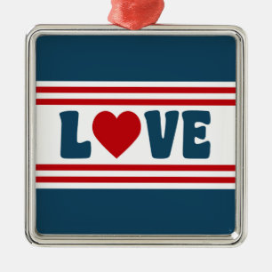 Love design metal ornament