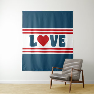 Love design tapestry