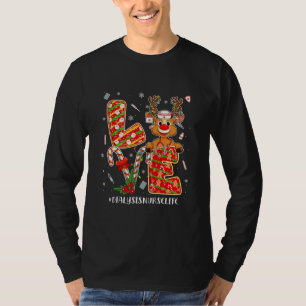 Love Dialysis Nurse Life Christmas Matching T-Shirt