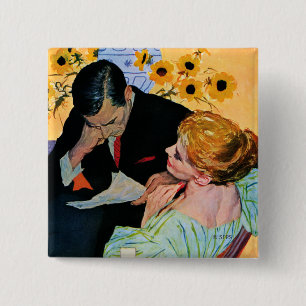 Love Dies Slowly 2 Inch Square Button