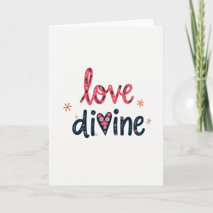 Love Divine Floral Art Card