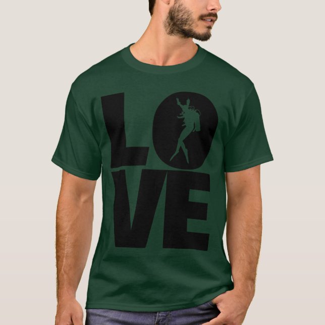 LOVE Diving funny T-Shirt (Front)