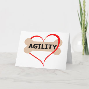 Love Dog Agility Card