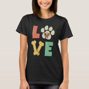 Love Dog Boxer Dog  Dog Breed T-Shirt