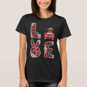 Love Dog Boxer Riding Red Car Christmas Sweater Fo