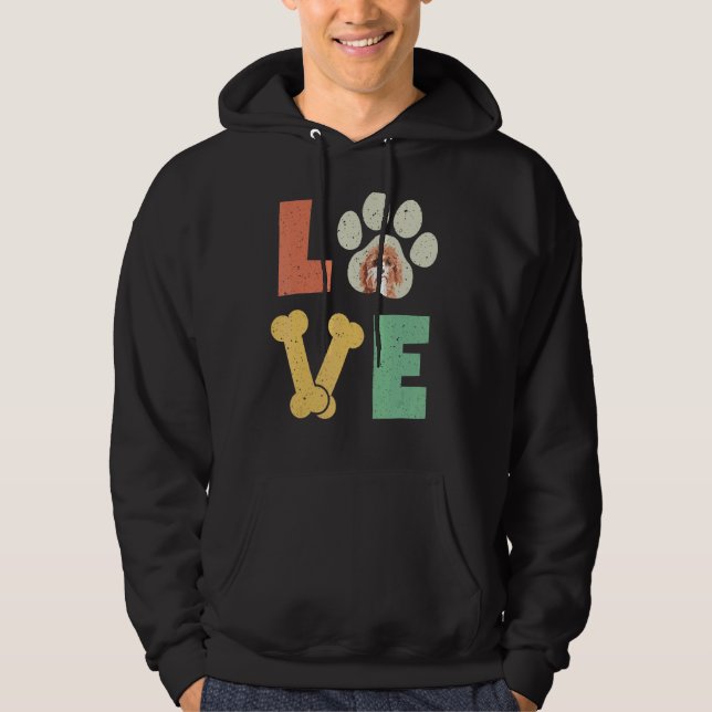 Love Dog Cavapoo Dog  Dog Breed Hoodie (Front)