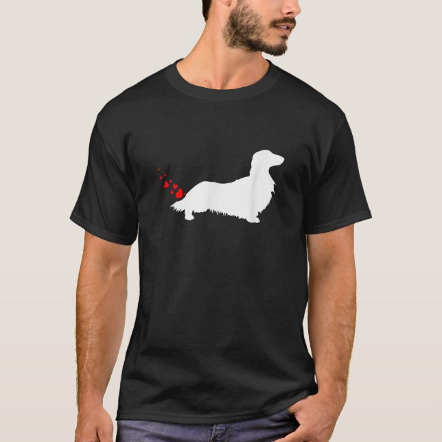 Love Dog Farts Apparel Corp Valentines Day Long Ha T-Shirt (Front)