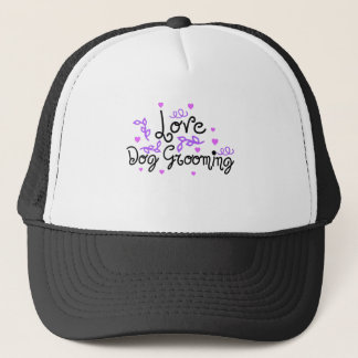 love dog grooming trucker hat