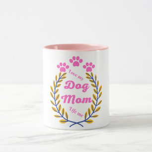 Love dog mom life collection mug