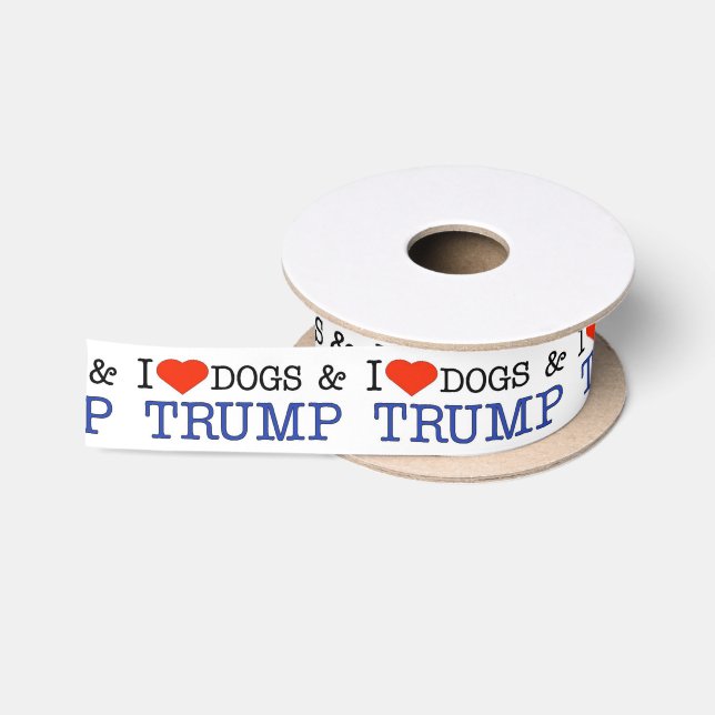Love Dogs and Trump Satin Ribbon (Spool)