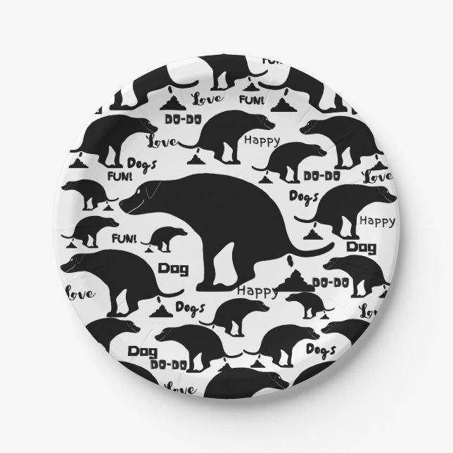 Love Dogs Paper Plate (Front)
