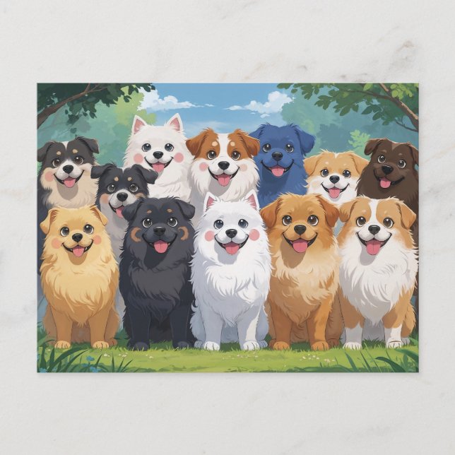 Love dogs postcard (Front)