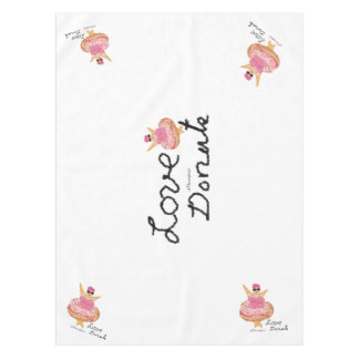 Love donut tablecloth