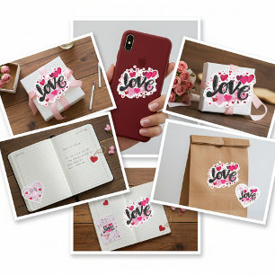 Love doodle art valentine