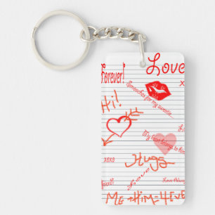 Love Doodles Key Chain
