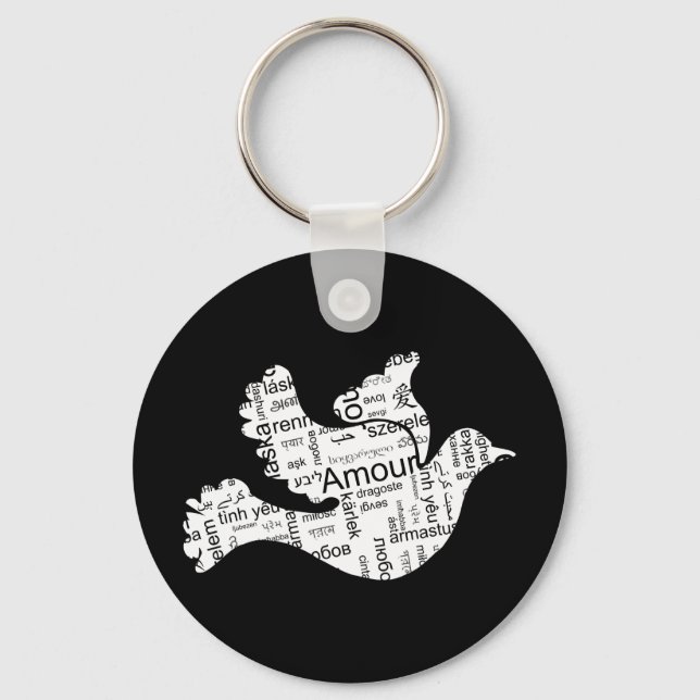 Love Dove Keychain (Front)