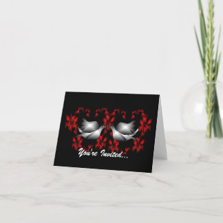 Love Doves Blank Invitation
