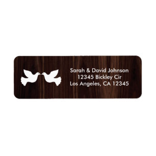 Love Doves (Chocolat foncé Brown)