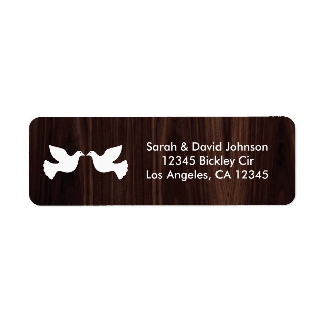 Love Doves (Dark Chocolate Brown) (Front)