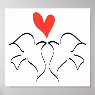 Love Doves Poster
