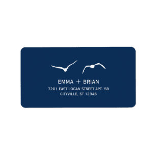 Love Doves Wedding Address Labels