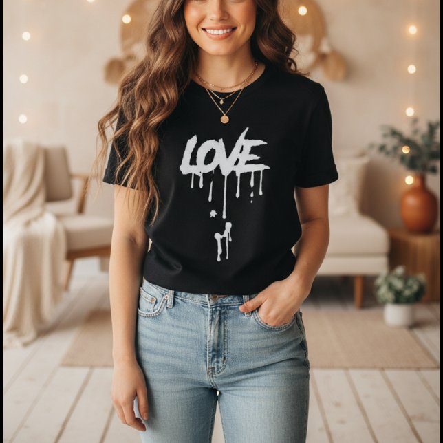LOVE Drip Minimalist Graphic T-Shirt (LOVE Drip TMinimalist Graphic T-Shirt)