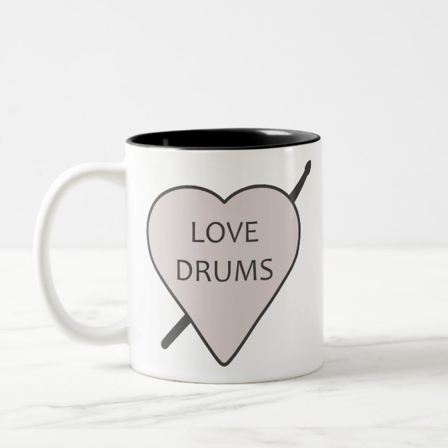 Love Drums Mug (Gauche)